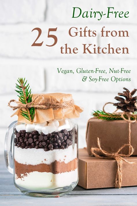 25 Dairy-Free Gifts from the Kitchen that are a Real Homemade Treat (Sweet Recipes with Vegan, Gluten-Free, Nut-Free, and Soy-Free Options!) Vegan Gifts In A Jar, Vegan Baileys, Vegan Christmas Desserts, Gifts From The Kitchen, Vegan Activism, Irish Cream Recipe, Vegan Christmas Gifts, Christmas Vegan, Gluten Free Gifts