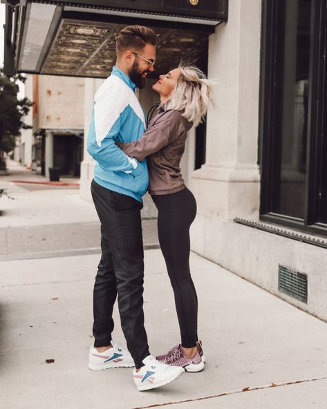 HIM+HER REEBOK | JO & KEMP Jo And Kemper, Winter Couple, Photography Editing Apps, Couples Vibe, Different Outfits, Cute Love Couple, Couples In Love, Photography Editing, Workout Gear