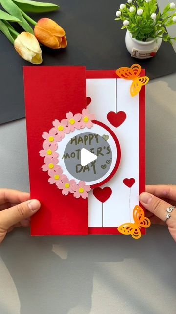 paper crafts creator on Instagram: "Title: "Heartfelt Wishes: DIY Mother's Day Greeting Card"

Hashtags:
- #HandmadeDIY
- #MothersDayHandmade
- #KindergartenHandmade
- #HandmadeGreetingCard
- #CraftsForMom
- #CreativeCrafts" Children's Day Poster, Mothers Day Cards Craft, Diy Mother's Day, Mother Card, Mother's Day Greeting Cards, Mother's Day Diy, April 29, Child Day, Mothers Day Cards