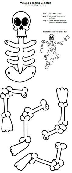 Skeleton Activities, Halloween Sunday School, Skeleton Printable, Skeleton Craft, Skeleton Parts, Preschool Creative Art, Dry Bones, Fun Activities For Toddlers, Super Teacher