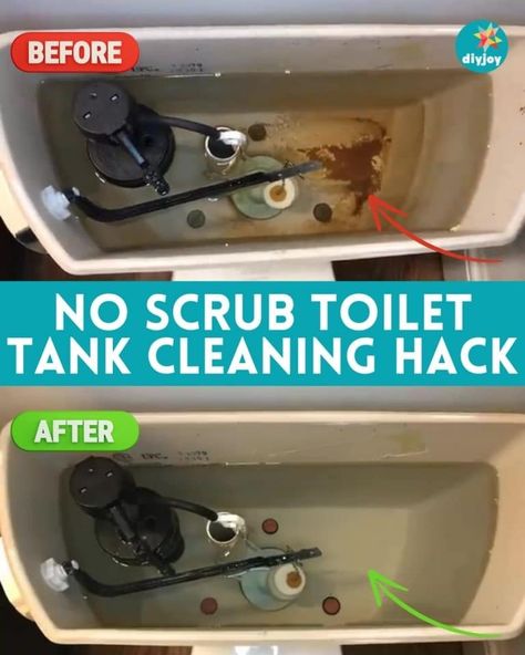 No Scrub Toilet Cleaning Hack Cleaning Toilet Tank, Motivation Hacks, Self Cleaning Toilet, Toilet Cleaning Hacks, Diy Joy, Diy Cleaning Hacks, Diy Home Cleaning, Toilet Tank, Clever Hacks