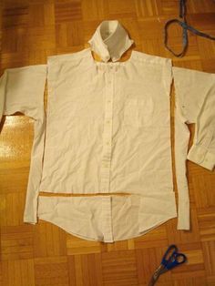 adventures in refashioning « genuine mudpie Mens Shirt Refashion, Upcycle Clothes Diy, Upcycle Shirt, Sew Ins, Repurposed Clothing, Shirt Refashion, Diy Clothes Life Hacks, Altering Clothes, Old Shirts