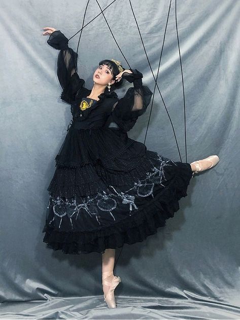 Marionette Pose Reference, Celebration Pose Reference, Puppet Poses Reference, Curtsy Pose Reference, Puppet Pose, Dress Pose Reference, Art Pose Reference Photo, One Person Poses, Cat Romance