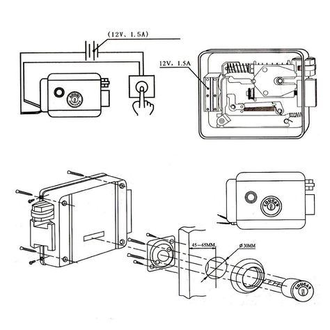 AMOCAM Electric Electronic Door Lock Stainless Steel 6pcs Computer Key DC 12V Elock Support Wooden Glass Metal Fireproof Door for Video Door Phone Doorbell Intercom Access Control * Review  more at the picture link. (This is an affiliate link). Video Door Phone, Access Control System, Video Doorbell, Access Control, Security System, Door Lock, Door Locks, Home Security, Electricity