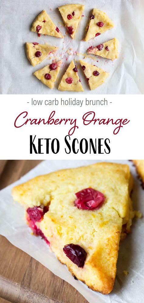 Keto Scones, Keto Cranberry, Orange Scones Recipe, Low Carb Christmas, Cranberry Orange Scones, Low Carb Holiday, Orange Scones, Medicine Tips, Low Carb Low Fat Recipes