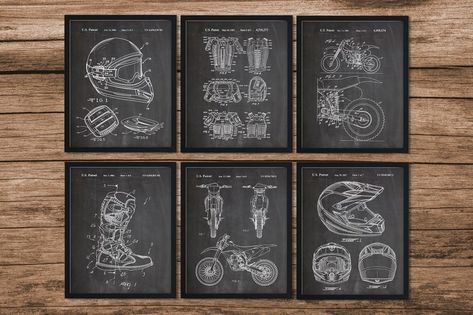 Bathroom Blueprints, Fireman Art, Music Room Wall, Boy Room Art, Mechanic Gifts, Gifts For Truckers, Motorcycle Posters, Truck Art, Cinema Posters