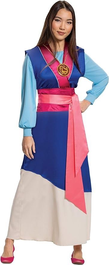 Amazon.com: Disguise Mulan Women's Blue Dress Costume : Clothing, Shoes & Jewelry Mulan Costume Diy, Mulan Halloween Costume, Mulan Halloween, Mulan Outfit, Mulan Dress, Blue Dress Costume, Disney Princess Costumes, Easter Dresses For Toddlers, Disney Mulan