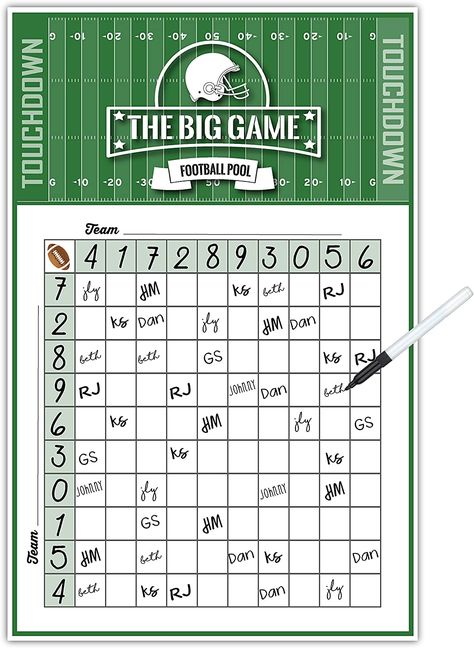 super bowl squares poster for super bowl party Football Trivia Game, Super Bowl Pool, Playoff Party, Football Trivia, Superbowl Squares, Superbowl Party Games, Football Squares, Superbowl Party Decorations, Football Pool