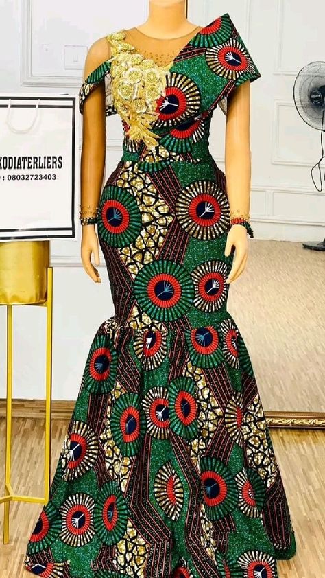 African Clothing Styles For Wedding, Chitenge Outfits, Lace Dress Classy, Boubou Styles For Women, African Party Dresses, Nigerian Lace Styles Dress, Traditional African Clothing, Long African Dresses, African Prom Dresses