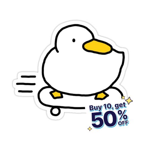 Decorate laptops, Hydro Flasks, cars and more with removable kiss-cut, vinyl decal stickers. Glossy, matte, and transparent options in various sizes. Super durable and water-resistant. duck 02 Duck Doodle, Baby Room Wall Stickers, 2024 Stickers, Kids Punch, Duck Pins, Instagram Stickers, Room Stickers, Wall Stickers Kids, Cute Cartoon Drawings