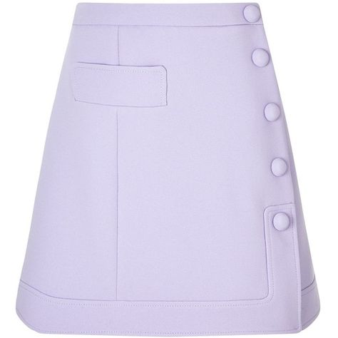 Carven Lilac Crepe A-Line Mini Skirt ($240) ❤ liked on Polyvore featuring skirts, mini skirts, bottoms, purple, short mini skirts, a line mini skirt, button a line skirt, purple mini skirt and purple skirt Lilac Skirt, Short A Line Skirt, Foldover Skirt, Purple Mini Skirt, Over Skirt, Skirt A Line, Crepe Skirt, Skirt Purple, Short A