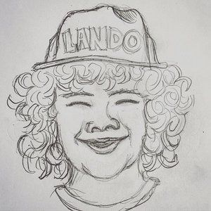 Drawing Ideas Stranger Things, Stranger Things Sketch, Stranger Things Drawings, Cool Drawing Ideas, Stranger Things Costume, Stranger Things Dustin, Strange Music, Daily Sketch, Cool Drawing