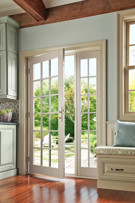 Single Patio Door, Single French Door, Door Alternatives, Hinged Patio Doors, Sliding Doors Exterior, Glass Doors Patio, French Exterior, French Doors Exterior, French Doors Patio