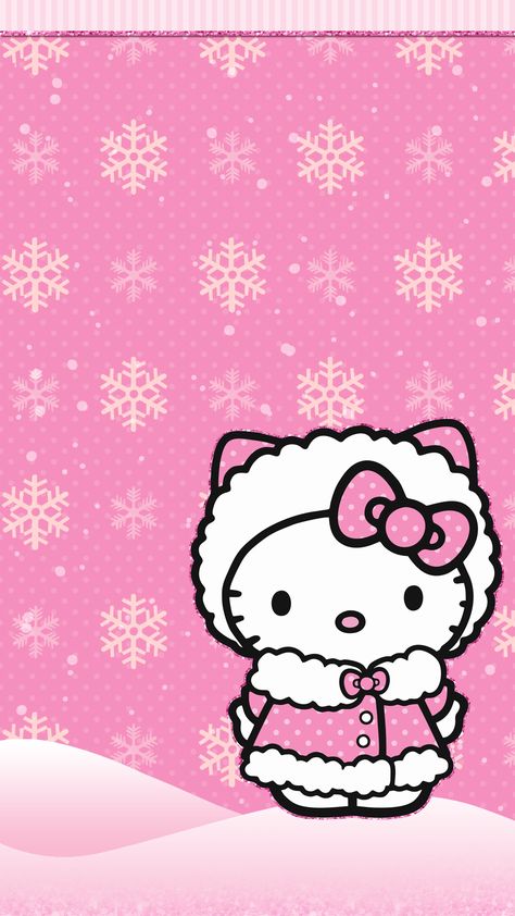 Pink Hello Kitty Christmas, Kitty Christmas Wallpaper, Hello Kitty Christmas Wallpaper, Winter Hello Kitty, Hello Kitty Phone Wallpaper, Pink Hello Kitty Wallpaper, Kitty Wallpaper Iphone, Hello Kitty Wallpaper Iphone, Pink Hello Kitty Wallpaper Iphone