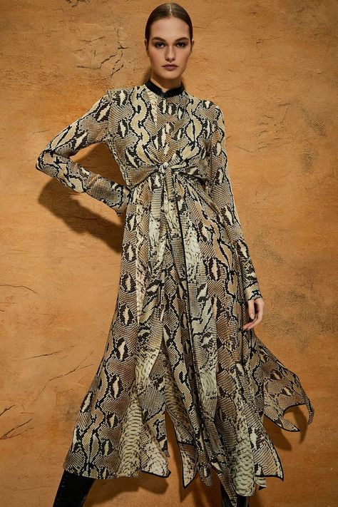 Petar Petrov, New Names, Someone New, Chiffon Maxi, Chiffon Maxi Dress, Silk Chiffon, Brand You, Dress Fashion, Snake Print