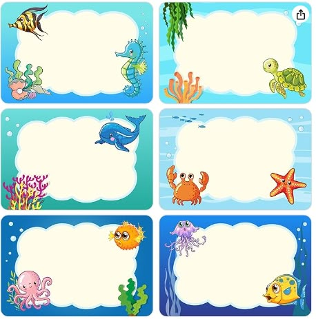 Breaker Rock Beach Director Resources – Creative Ministry with Kids Animal Name Tags, Student Cubbies, Rainy Day Games, Creative Ministry, Animals Name, Under The Sea Animals, Stickers Name, Back To School Classroom, Animal Name