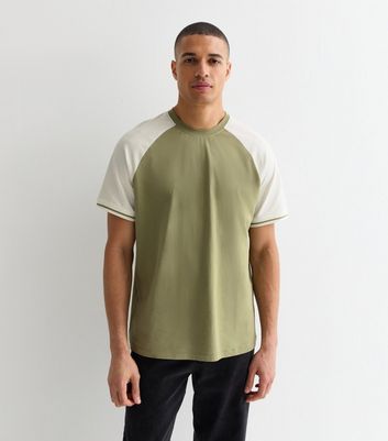 New Look Green Cotton Raglan Oversized T-Shirt. Mens. Designed in an oversized raglan style with a classic crew neckline, this green tee is bound to be your next fave piece. Green/white. Oversized fit. Cotton fabric. Crew neckline. Short raglan sleeves. Stripe trim. Model is 6'2"/188cm and wears: Medium. Mens Cargo Trousers, Mens Raglan, Checked Trousers, Green Tee, Mens Graphic T, Mens Vests, Vests Mens, Cargo Shorts Men, Raglan Tee