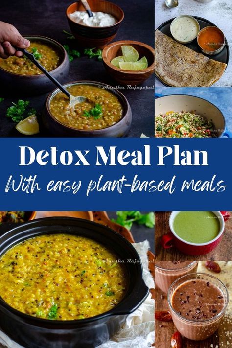 Try this easily doable plant-based meal plan to nourish your body. #mealplan #mealplanning #veganmealplans Vegan Detox Plan, Vegan Detox Recipes, Plant Based Meals, Easy Meal Planning, Vegan Journey, Detox Meal Plan, Vegan Detox, Meal Planning Ideas, Festive Food