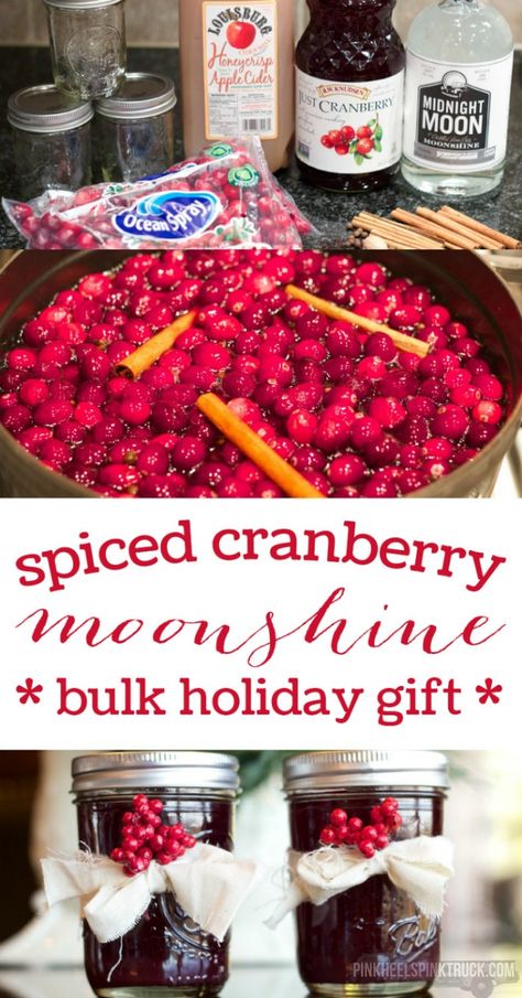 Cranberry Moonshine, Homemade Alcohol, Homemade Liquor, Liquor Recipes, Moonshine Recipes, Liqueurs Recipes, Pink Truck, Heels Pink, Fresh Cranberries