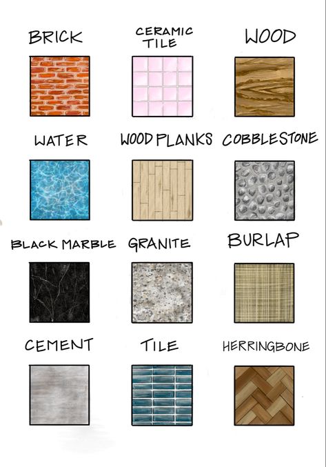 Textiles, Textures, Interior Design, Architecture Textures Architecture Drawing, Nine Square Matrix Design, How To Draw Wood Floor, Interior Design Hand Rendering, Texture Drawing Ideas Simple, Texture Drawing Ideas Colour, Concrete Texture Drawing, How To Draw Wood Texture, Material Texture Architecture