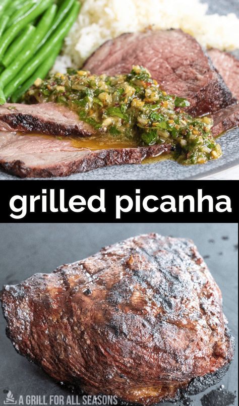 Are you curious about how to grill Picanha? This makes the best thick steaks that are juicy and tender! Try grilled Picanha steak today! Picanha Marinade, Picanha Recipe, Grilled Picanha, New York Steak Recipe, Picanha Steak, Cap Steak, Different Cuts Of Beef, Brazilian Bbq, Venison Steak