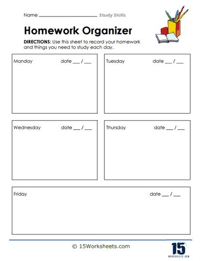 Homework Organizer, Timetable Planner, Homework Organization, Holiday Science, Kindergarten Social Studies, Learning Strategies, Study Skills, Writing Skills, Social Studies