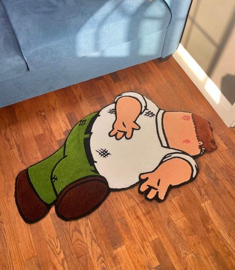 Family Guy Rug, Rick And Morty Rugs, Cool Bedroom Rugs, Rug Ideas For Bedrooms, Cool Rugs For Bedroom Men, Custom Tufted Rug, Room Decor Guys, Man House Decor, Cool Carpets