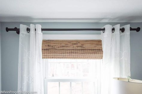 How to correctly hang curtains | make room feel bigger | curtain height | how to hang draper How To Hang Curtains, Headboard Curtains, Hang Curtains, Purple Curtains, French Curtains, Layered Curtains, Ikea Curtains, Pink Curtains, Burlap Curtains