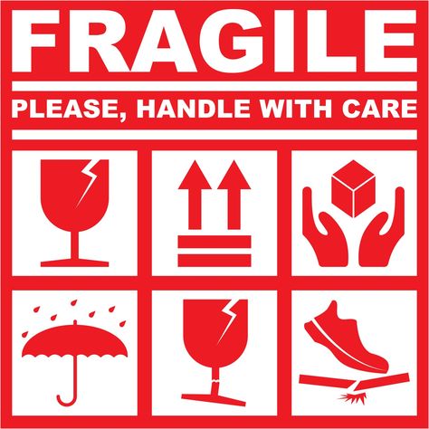 PRINTABLE FRAGILE PLEASE HANDLE WITH CARE - WHITE RED COLOR 3015754 Vector Art at Vecteezy Fragile Handle With Care Stickers, Fragile Sticker Free Printable, Sticker Design Printable, Label Wallpaper, Fragile Packaging, Mailer Box Design, Fragile Handle With Care, Fragile Sticker, Fragile Label