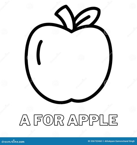 A for Apple, the outline can be used to teach children colouring it Apple Outline, A For Apple, Apple Vector, Fruit Icons, Apple Icon, Educational Infographic, Outline Drawings, Logo Sticker, Free Illustrations