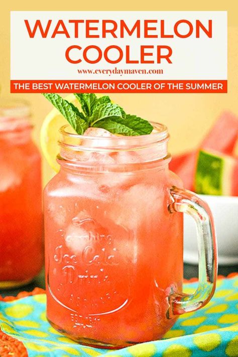 Watermelon Cooler aka the BEST Watermelon Cocktail of the Summer.This Watermelon Cocktail made with watermelon and vodka is what summer party legends are made of. You want to be the one bringing this to the BBQ!#watermelon #watermeloncooler #watermeloncocktail #summerdrinks #summercocktails #partydrinks #summerpunch #watermelonvodka #cintronvodka Paleo Beverages, Watermelon Drinks, Keto Beverages, Fun Beverages, Baby Bbq, Best Watermelon, Watermelon Cooler, Watermelon Cocktail, Watermelon Drink