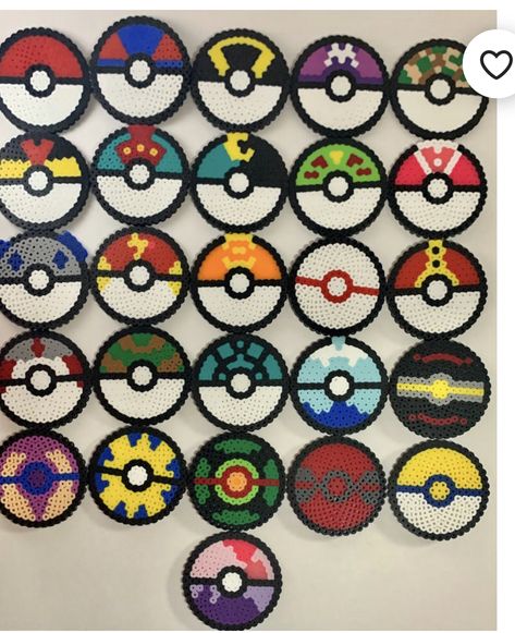 Perler Earrings, Pokémon Perler, Pokemon Bead, Hamma Beads Ideas, Perler Creations, Pokemon Perler Beads, Melty Bead Patterns, Pearl Beads Pattern, Easy Perler Beads Ideas