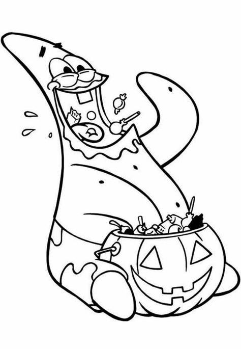 Halloween Coloring Pages Free Printable, Halloween Coloring Pictures, Halloween Coloring Pages Printable, Spongebob Coloring, Candy Coloring Pages, Cute Halloween Coloring Pages, Free Halloween Coloring Pages, Halloween Coloring Sheets, Pictures To Color