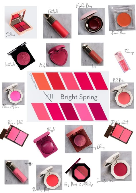 Bright Spring Lipstick Colors, Clear Spring Makeup, Bright Spring Lipstick, Bright Spring Makeup, Spring Lipstick Colors, Bright Spring Color Palette, Bright Spring Clothes, Clear Spring Palette, Spring Lip Colors