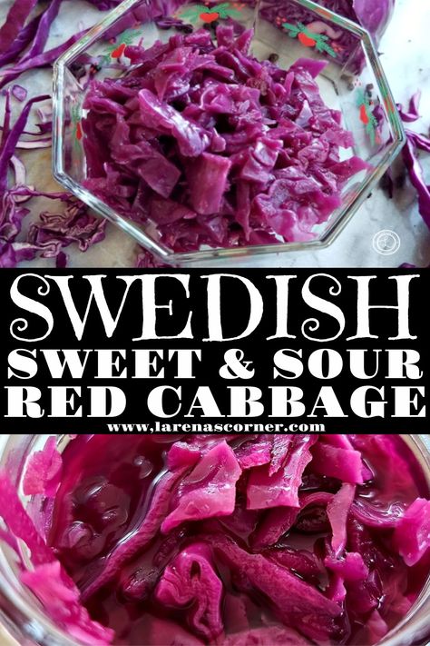 German Red Cabbage, Red Cabbage Recipe, Sweet And Sour Cabbage, Pickled Red Cabbage, Sour Cabbage, Red Cabbage Recipes, Celiac Recipes, Braised Red Cabbage, European Dishes