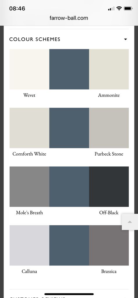 Stiffkey Blue Colour Palette, Bedroom Colour Schemes 2023, Hague Blue Palette, Stiffkey Blue Vs Hague Blue, Chalky Blue Bedroom, Farrow And Ball Hague Blue Colour Scheme, Farrow And Ball Hague Blue Living Rooms, Blue Lounge Ideas Colour Schemes, Blue Feature Wall Dining Room