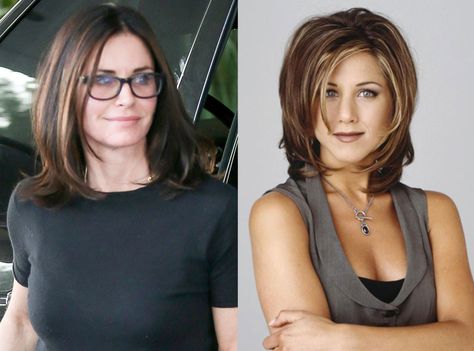 Courteney Cox Gets an Updated Version of "The Rachel," and We're Living in the '90s All Over Again  Jennifer Aniston, Courteney Cox, The Rachel Haircut Modern Rachel Haircut 2022, Modern Rachel Haircut, Courtney Cox Hair, Hairstyles From The 90s, Cutest Haircuts, The Rachel Haircut, Hairstyles Long Bob, Rachel Haircut, Hair Layers