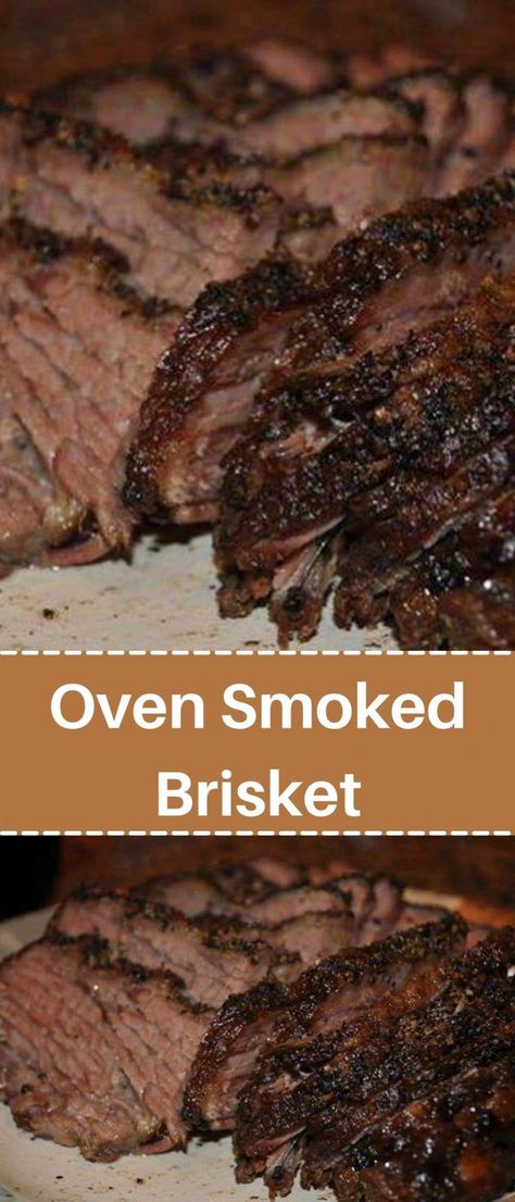 Brisket In The Oven, Oven Cooked Brisket, Baked Brisket, Brisket Seasoning, Cracker Barrel Chicken, Brisket Oven, Brisket Recipes Smoked, Beef Brisket Recipes, Smoked Food