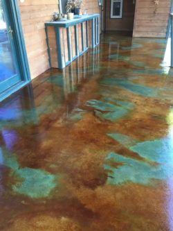 Acid Stained Concrete Floors, Cement Stain, Decorative Concrete Floors, Floor Stain Colors, Concrete Stain Patio, Concrete Staining, Stain Concrete, Stained Concrete Floors, Stained Floors