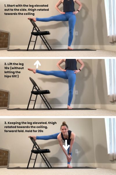 Lift That Leg! 7 Stretches for a Higher Y Scale Leg Hold — Dani Winks Flexibility Leg Hold Stretches, Inner Thigh Stretches, Standing Split, Inner Thigh Muscle, Basic Mechanics, Hamstring Muscles, Shoulder Stretches, Physical Activities For Kids, Hip Stretches