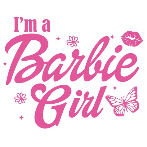 Barbie Tshirt Ideas, Barbie Printouts, Barbie Sayings, Barbie Tree, Barbie Christmas Tree, Barbie Bday, Barbie Tattoo, Ribbon Invitation, Barbie Party Decorations