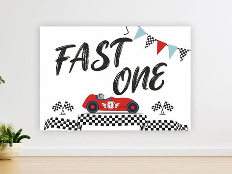 First Birthday Background, One Birthday Backdrop, Car Theme Birthday, Number 1 Balloon, Cars Birthday Party Decorations, Race Car Themes, 1 Balloon, Car Birthday Theme, Car Theme