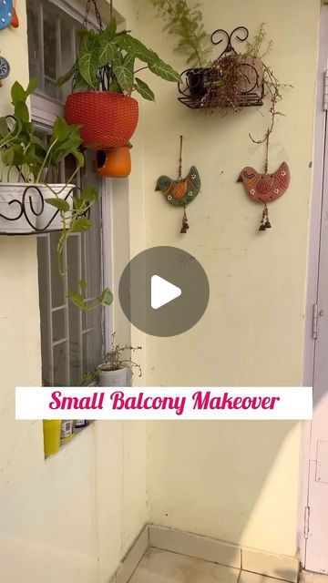 Nupur Rahar on Instagram: "Small balcony makeover 
.
.
.
.
.
.
#nupurrahar #smallbalcony #smallbalconyideas #smallbalconygarden #smallbalconydecor #wallpaint #yellowwall #balconydecoration #diybalcony #diybalconydecor #miniaturegarden #indianhomedecor #indianbalconydecor #sarkarighar #beforeandafter
.
.
(Small balcony decor, small balcony makeover ,diy balcony decoration, wall paint ,yellow wall, garden decoration ideas ,balcony decor )" Open Balcony Decor Ideas, Balcony Wall Painting Ideas, Small Balcony Makeover, Balcony Makeover, Diy Balcony, Garden Decoration Ideas, Balcony Decoration, Small Balcony Garden, Asian Paints