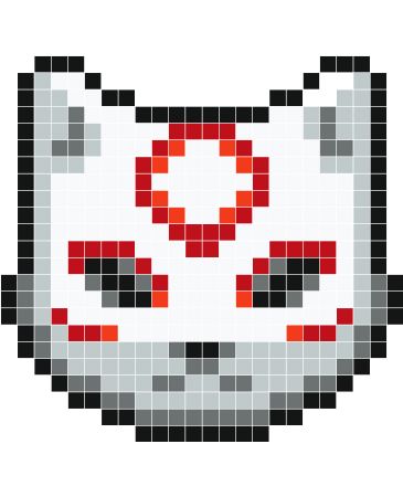 Pixel Wolf Art, Wolf Pixel Art, Pixel Art Animals, Modele Pixel Art, Anime Pixel, Arte 8 Bits, Easy Pixel Art, Perler Art, Pixel Art Templates