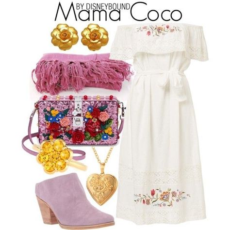 Disneybound Outfits Coco, Coco Disneybound, Mama Coco, Coco Birthday, Coco Party, Disney Character Outfits, Disney Bound Outfits Casual, Pixar Coco, Outfit Disney