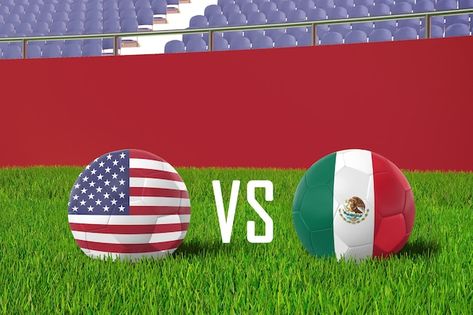 United states vs mexico in stadium | Premium Photo #Freepik #photo Vector Photo, Premium Photo, United States, Stock Photos, Mexico