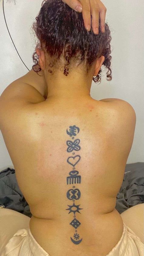 Anacaona Tattoo, Ghanian Tattoo Ideas, Nyame Nti Tattoo, African Tattoos For Women Symbols, Nyame Dua Tattoo, Ghana Symbols Tattoo, Congolese Tattoo, Small Afrocentric Tattoos For Women, Ghanaian Tattoo