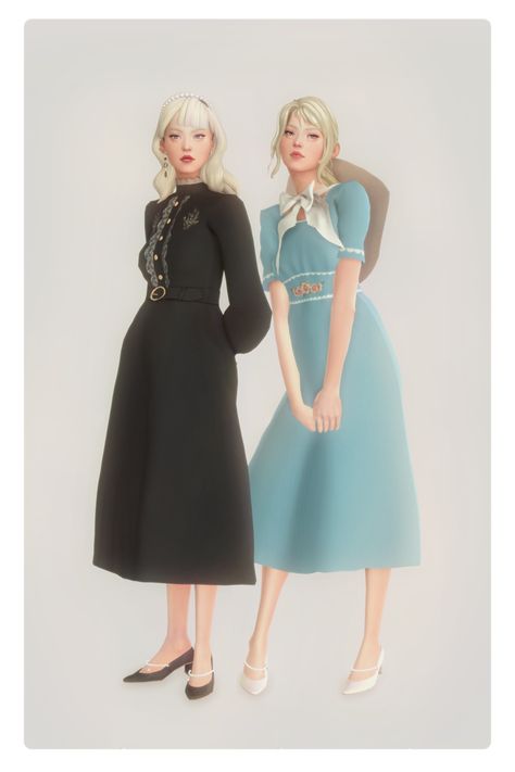 Sims 4 Decades Challenge, Cc Sims4, Sims Packs, Cottagecore Clothes, Sims 4 Cc Skin, Tumblr Sims 4, Sims 4 Dresses, Sims 4 Mm, Sims4 Clothes