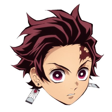 Tanjiro Face, One Piece Bounties, Icon Emoji, King Anime, Stickers Anime, Happy Birthday Frame, Demon King Anime, Tanjiro Kamado, Birthday Frames