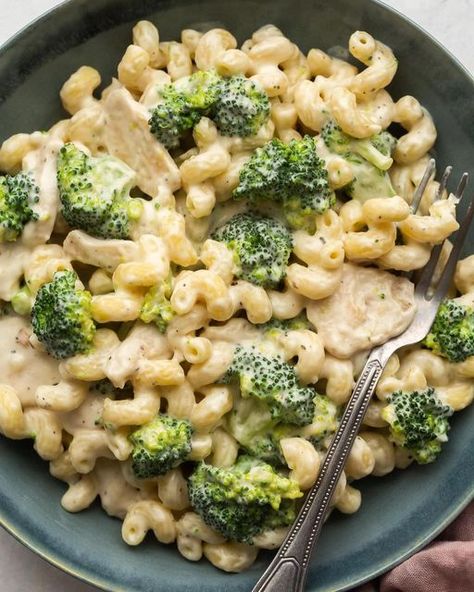 Ashley | Easy Family Meals on Instagram: "I know, it’s kind of old school 💁‍♀️👇 • But this is an IMAGE of Chicken Broccoli Alfredo. It’s pretty wild. All still and serene 🤣 I love using Cavatappi pasta for this recipe (it’s fun!). Pair it with sliced chicken, creamy garlic-parm sauce and broccoli 💥 Grab the recipe at the link in my profile @thereciperebel 👈👈 https://www.thereciperebel.com/chicken-broccoli-alfredo/ #alfredo #alfredopasta #pastarecipe #pastarecipes #easydinner #easymeals #di Easy Pulled Chicken, Chicken Spaghetti Recipe Crockpot, Chicken Pasta Dinner, Dinner Recipes Pasta, Cavatappi Pasta, Cooked Broccoli, Crockpot Chicken Spaghetti, Broccoli And Chicken, Shredded Chicken Crockpot